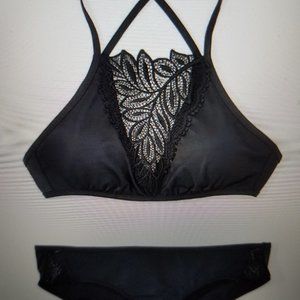 Women's 2 piece black bikini